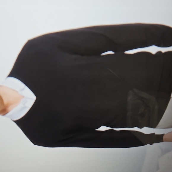 CUTTER & BUCK V-NECK LONG SLEEVE COTTON MENS SWEATER IN NAVY SIZE LGE - Picture 2 of 8